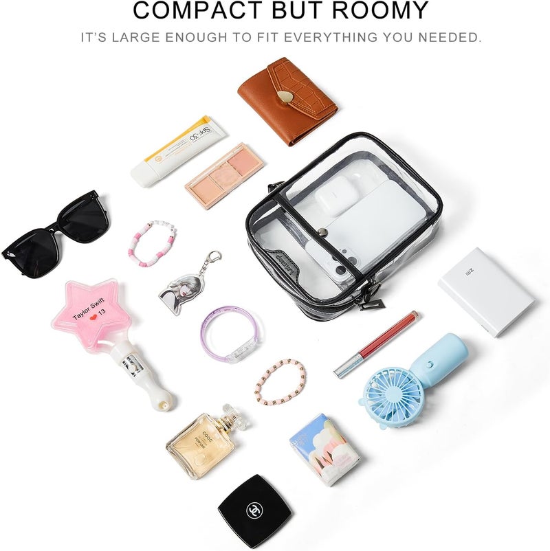 LATMAP Clear bags Stadium Approved Crossbody Sling Bag Fanny Pack Backpack Purses for Women Men Belt bag for stadium events - Image 5